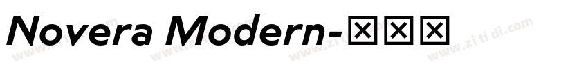 Novera Modern字体转换
